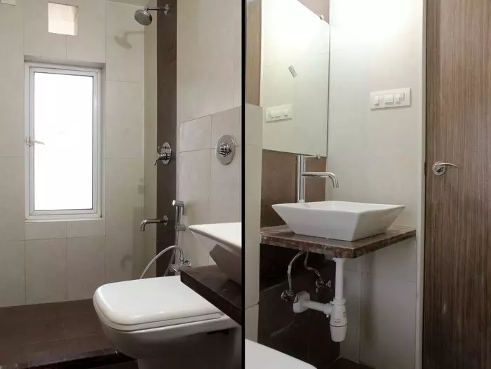 Ambrosia 1201 3 BHK Apartment Common bathroom
